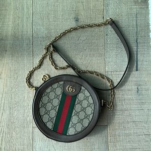 Gucci Ophidia GG Round Crossbody Purse